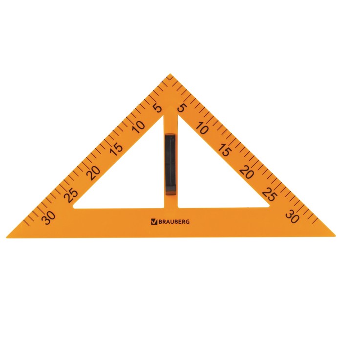 Набор чертежный для классной доски BRAUBERG: 2 треугольника, транспортир, циркуль, линейка 100 см