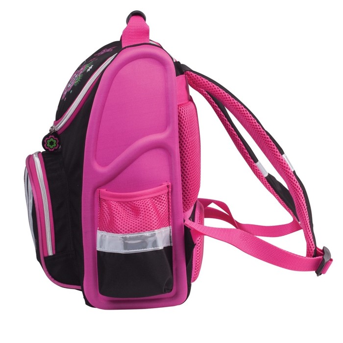 Ранец на замке 28х14х32см "Цветы", объем 16л