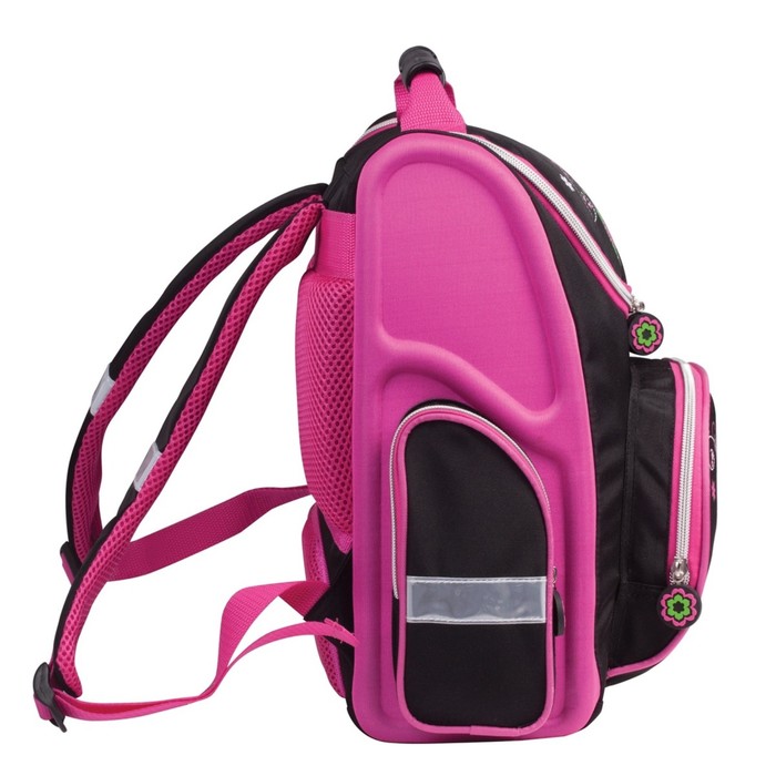 Ранец на замке 28х14х32см "Цветы", объем 16л