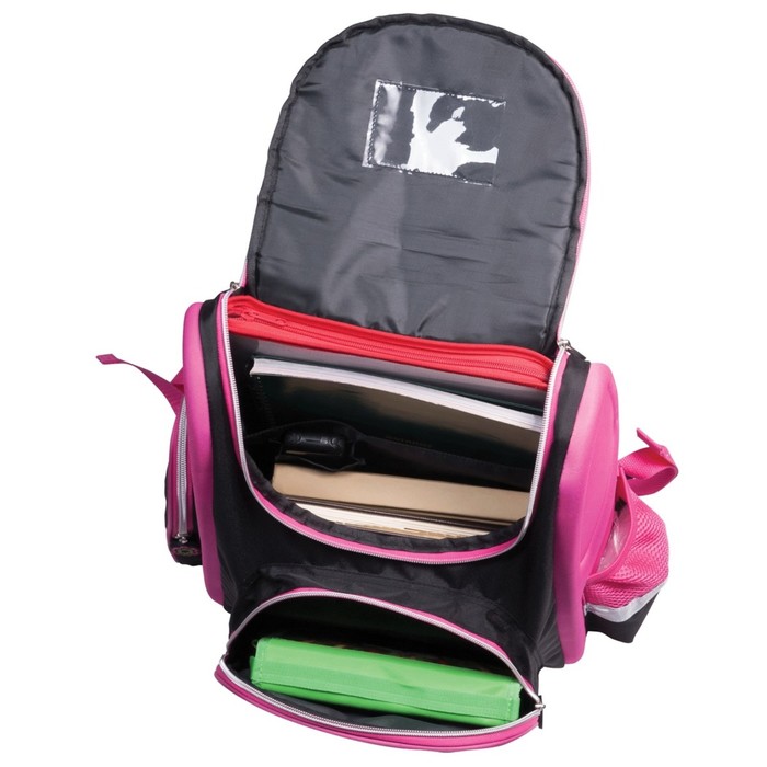 Ранец на замке 28х14х32см "Цветы", объем 16л