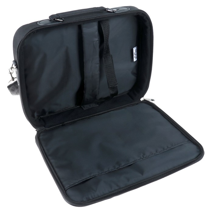 Сумка деловая BRAUBERG Profi, отделение для планшета и ноутбука 13,3", 25 х 35 х 7 см, ткань, чёрная