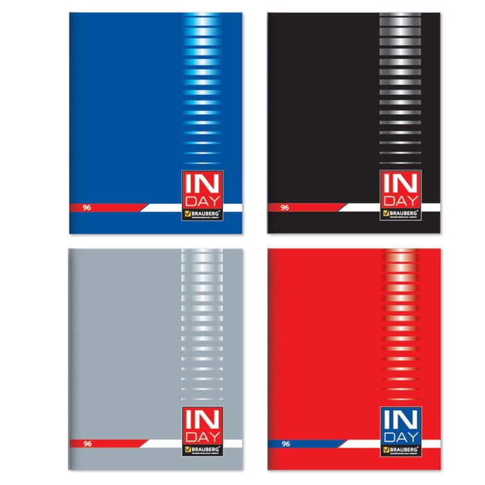 Тетрадь А4, 96 листов клетка "Индей", обложка картон + лак, микс