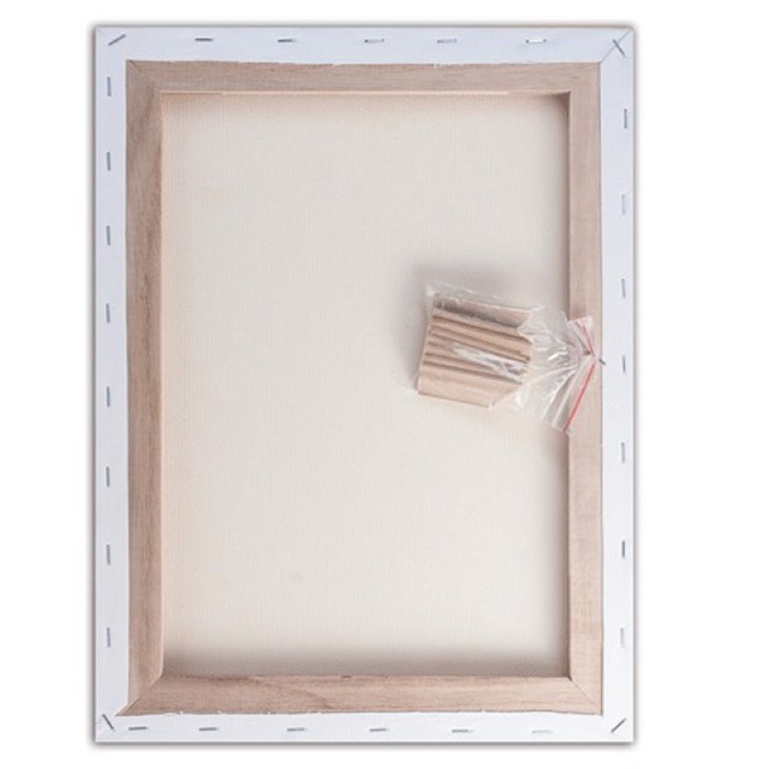 Холст на подрамнике хлопок 100% акриловый грунт 2*30*40 см крупнозернистый, 440г/м² Brauberg 190645