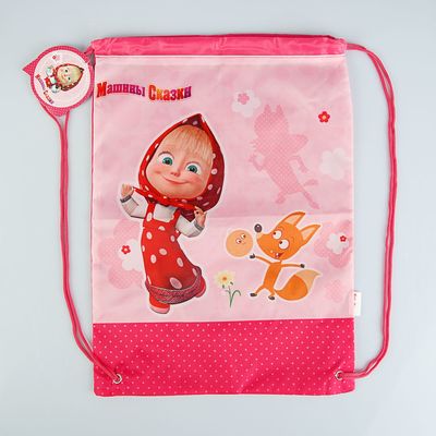 Мешок для обуви 450х360 мм «Маша и Медведь. Фантазия»