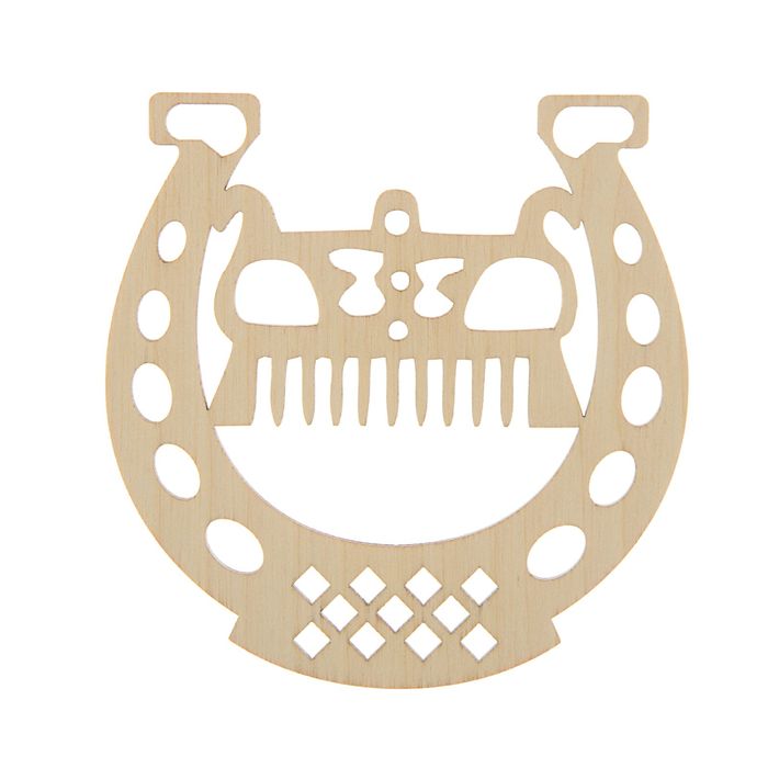 Оберег подкова "Гребень" 10х10см