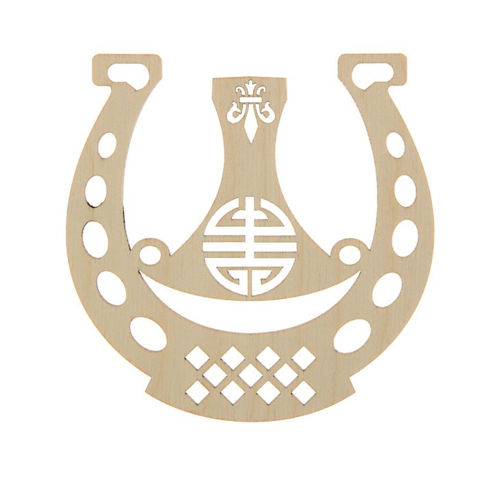 Оберег подкова "Секира Перуна" 10х10см