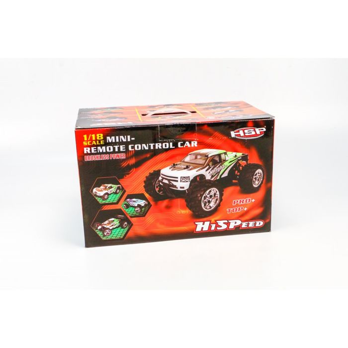 Радиоуправляемая модель с электродвигателем HSP Off-Road Truggy, масштаб 1/18, цвет: синий