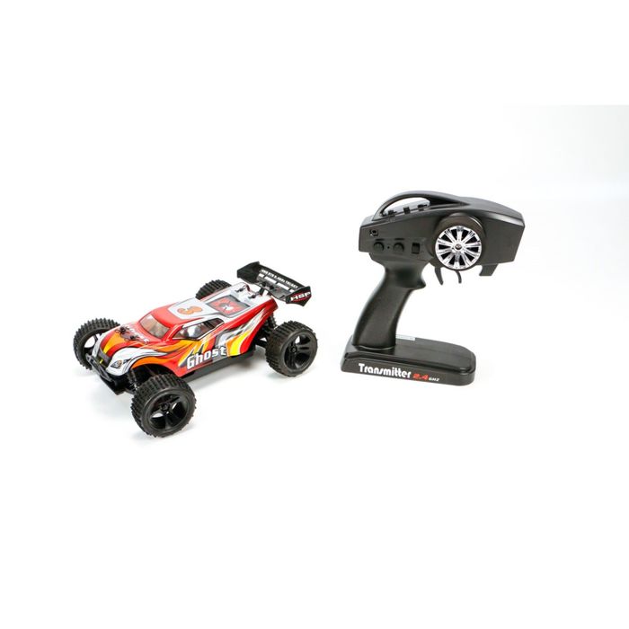 Радиоуправляемая модель с электродвигателем HSP Off-Road Truggy, масштаб 1/18, цвет: красный