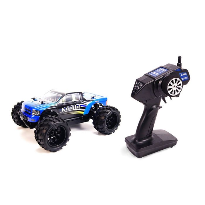 Радиоуправляемая модель с электродвигателем HSP Off-Road Monster, масштаб 1/18, цвет: синий
