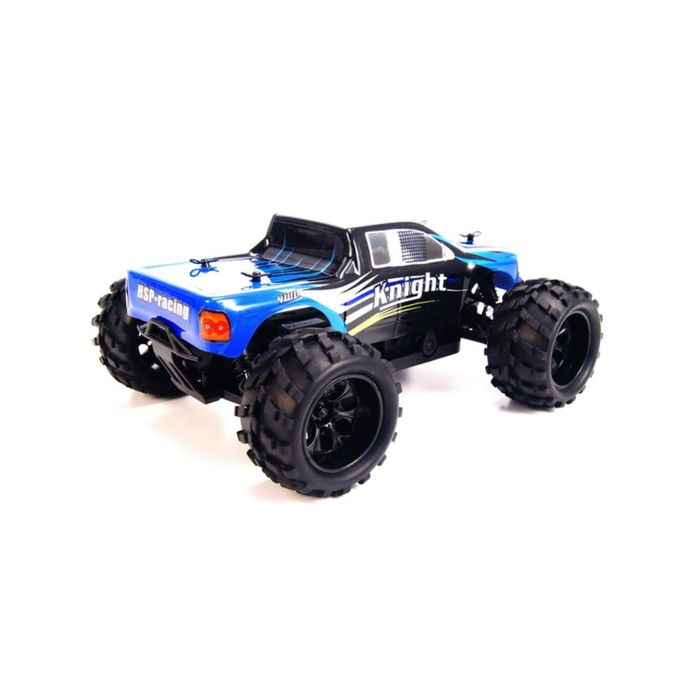 Радиоуправляемая модель с электродвигателем HSP Off-Road Monster, масштаб 1/18, цвет: синий