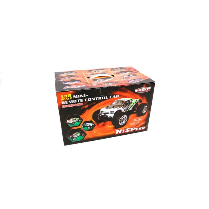 Радиоуправляемая модель с электродвигателем HSP Off-Road Monster, масштаб 1/18, цвет: синий