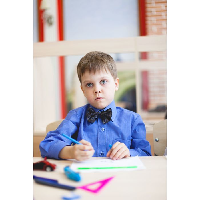 Сорочка для мальчика, рост 98-104 см (27), цвет океан 181