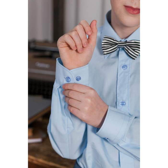 Сорочка для мальчика, рост 170-176 см (38), цвет светло-голубой 181В