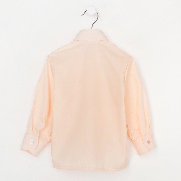 Сорочка для мальчика, рост 86 см (25), цвет персиковый 181_М