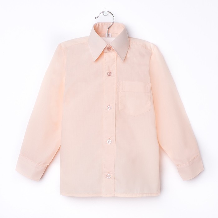 Сорочка для мальчика, рост 170-176 см (37), цвет персиковый 181В