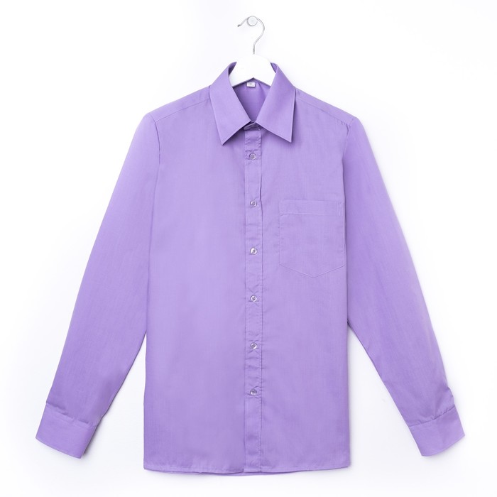 Сорочка для мальчика, рост 170-176 см (37), цвет сиреневый 181В