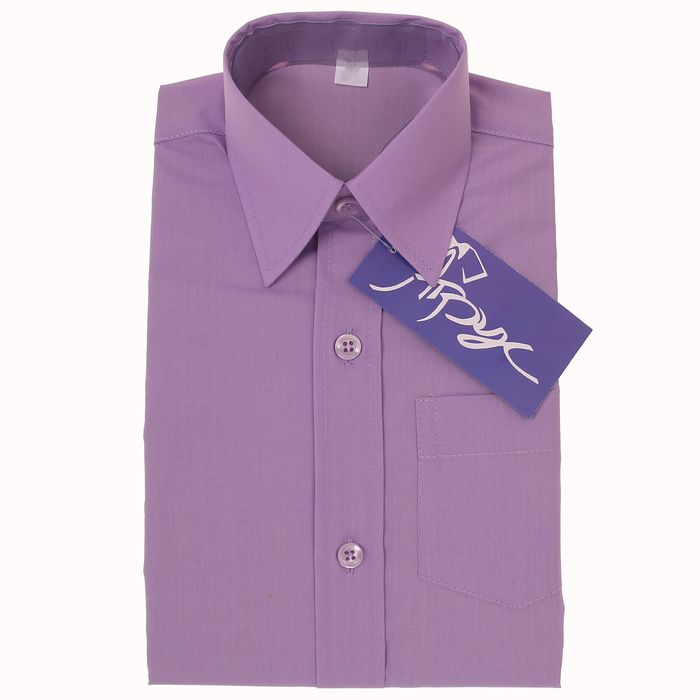 Сорочка для мальчика, рост 170-176 см (38), цвет сиреневый 181В