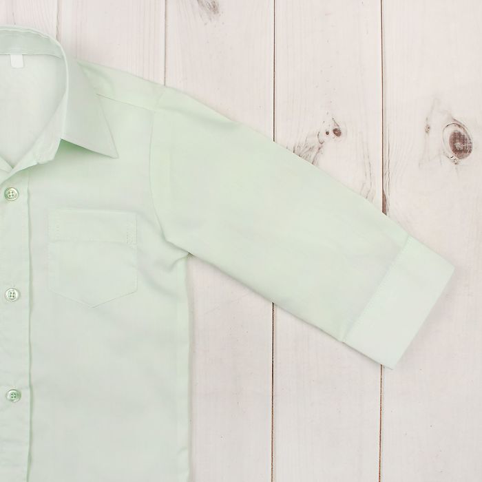 Сорочка для мальчика, рост 86 см (25), цвет салатовый 181_М