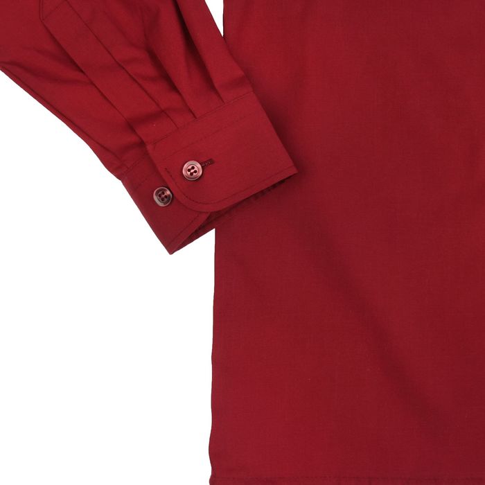 Сорочка для мальчика, нарядная с галстуком, рост 86 см (25), цвет бордо 1181_М