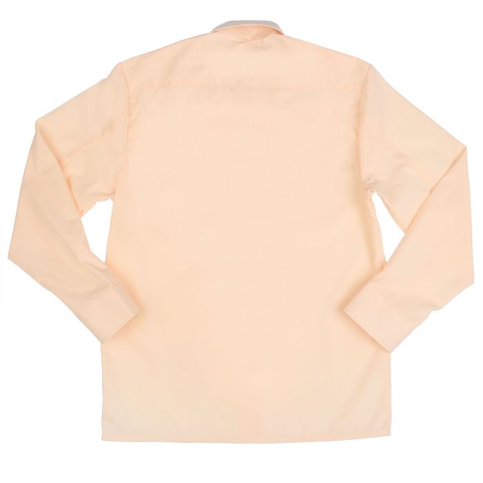Сорочка для мальчика, нарядная с галстуком, рост 86 см (25), цвет персиковый 1181_М
