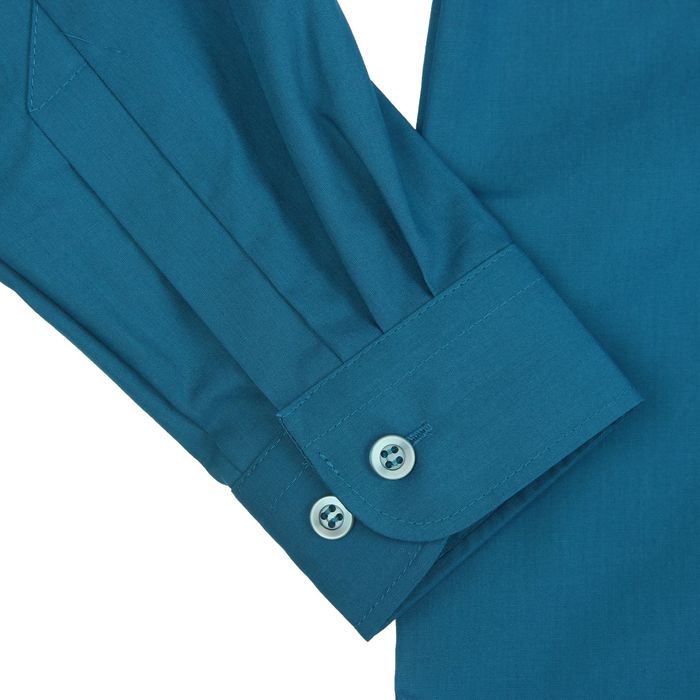 Сорочка для мальчика, нарядная с галстуком, рост 98-104 см (26), цвет морская волна 1181