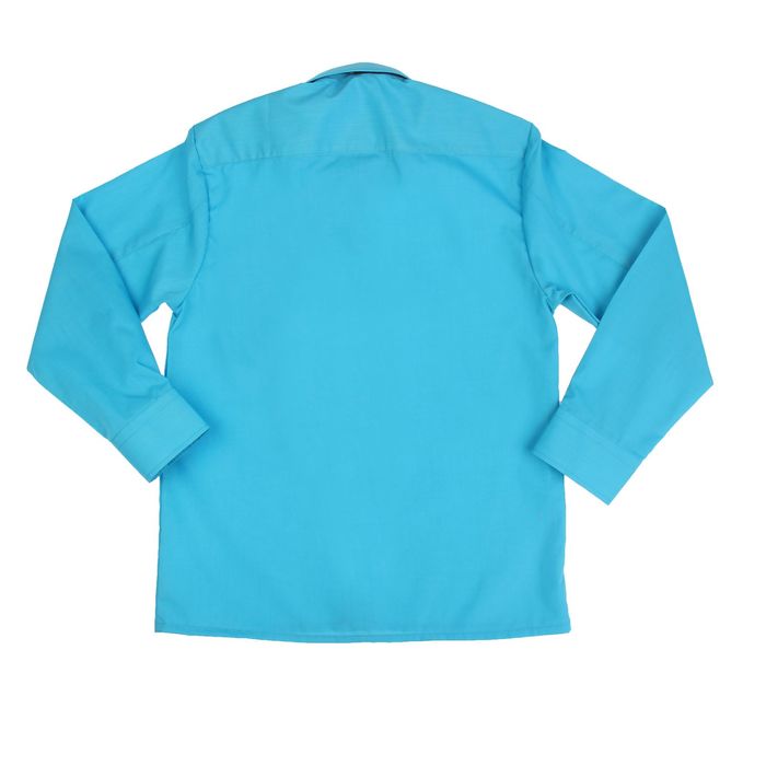 Сорочка для мальчика, нарядная с галстуком, рост 98-104 см (26), цвет бирюзовый 1181