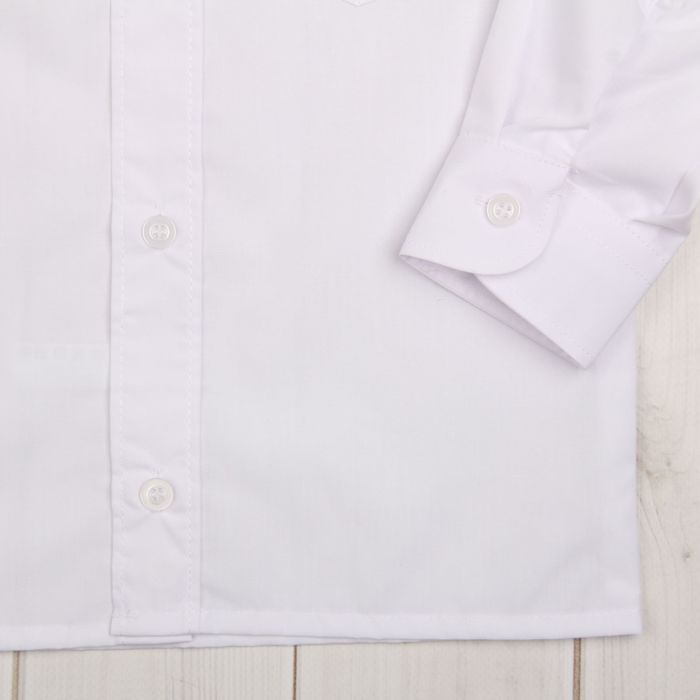 Сорочка для мальчика, рост 170-176 см (38), цвет белый 181В