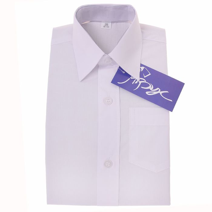 Сорочка для мальчика, рост 170-176 см (38), цвет белый 181В