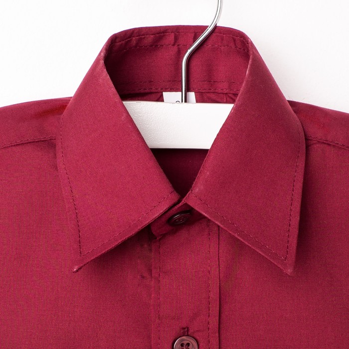 Сорочка для мальчика, рост 98-104 см (26), цвет бордо 181