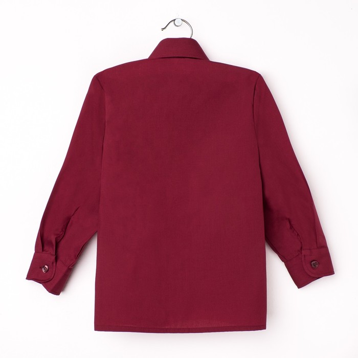 Сорочка для мальчика, рост 98-104 см (26), цвет бордо 181