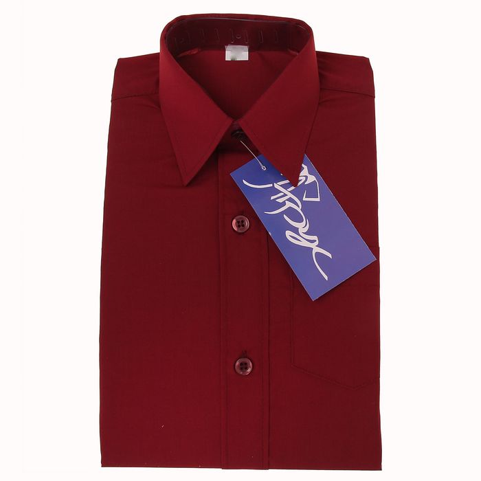 Сорочка для мальчика, рост 110-116 см (28), цвет бордо 181