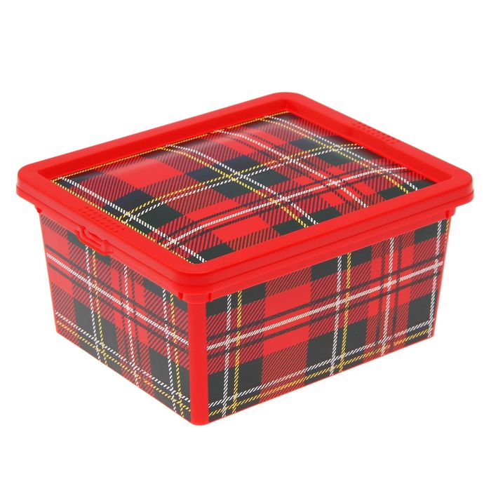 Короб 2 л "Деко. Клетка" 19х16х9 см