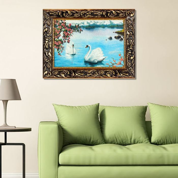 Гобеленовая картина "Лебеди"