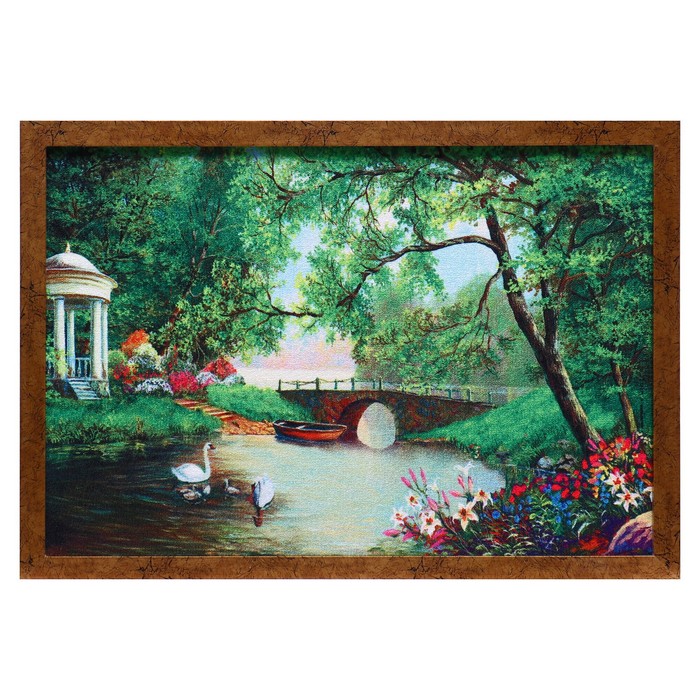 Гобеленовая картина "Беседка в саду" 44*64 см