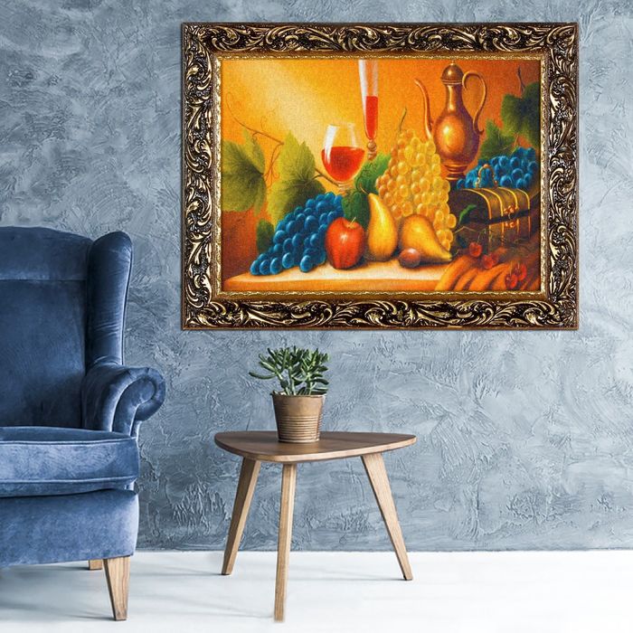 Гобеленовая картина "Натюрморт с вином"