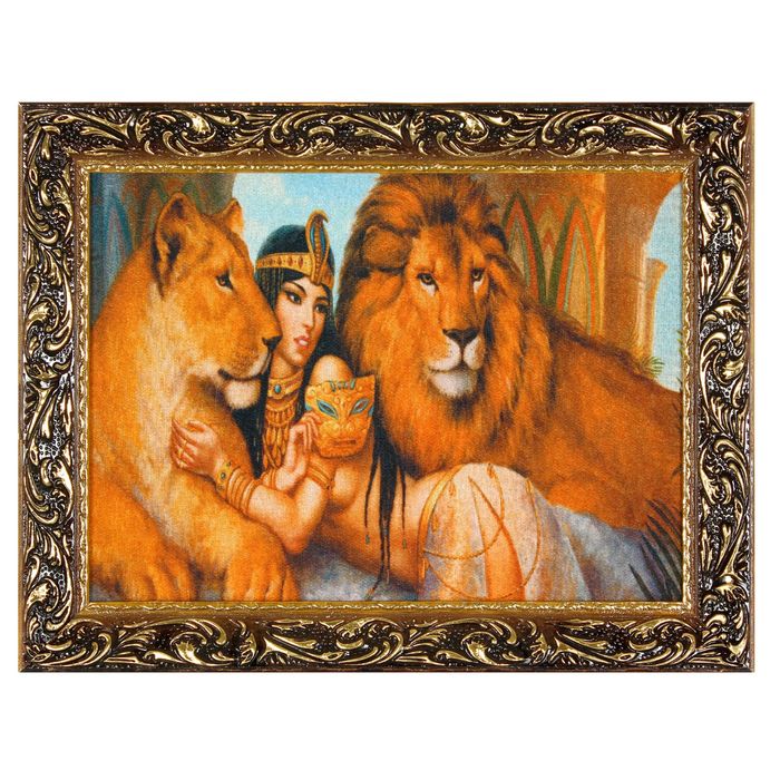 Гобеленовая картина "Дева с маской"