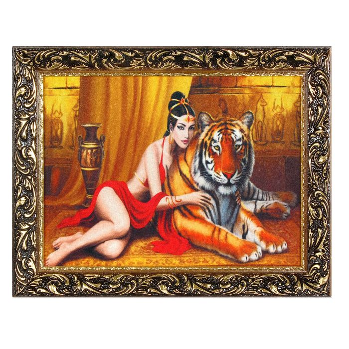 Гобеленовая картина "Дева с тигром"