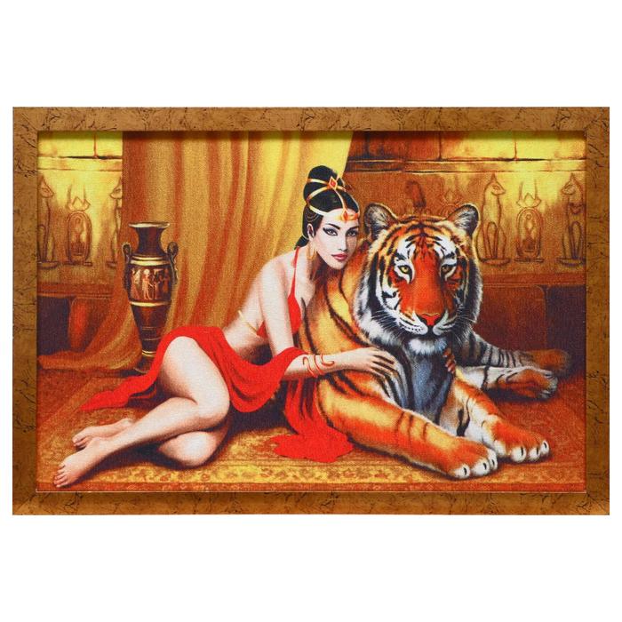 Гобеленовая картина Дева с тигром 4464 см
