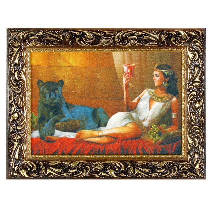 Гобеленовая картина "Дива с пантерой"