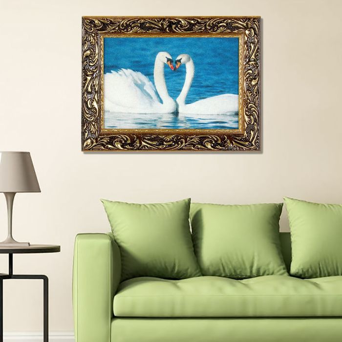 Гобеленовая картина "Пара" рама микс