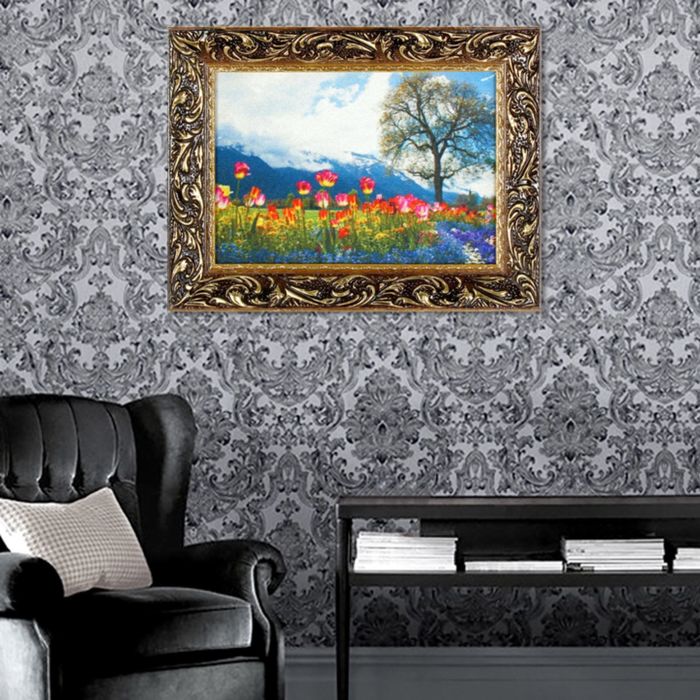 Гобеленовая картина "Поле тюльпанов" рама микс