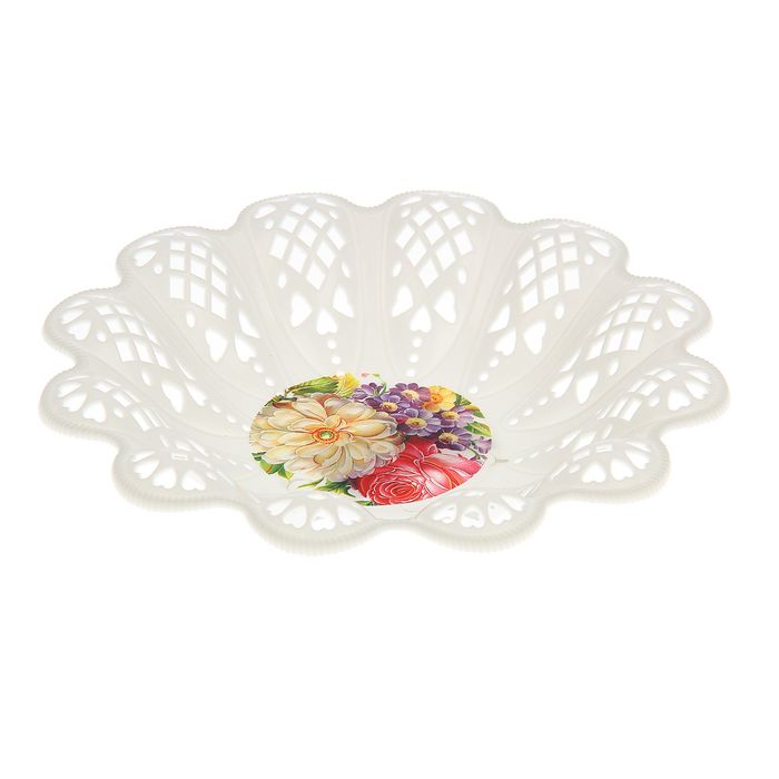 Ваза для хлеба и фруктов 19 см "Кубань", цвета МИКС