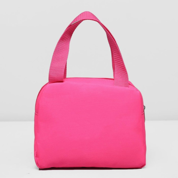 Сумка детская на молнии, 1 отдел, наружный карман, цвет розовый/салатовый