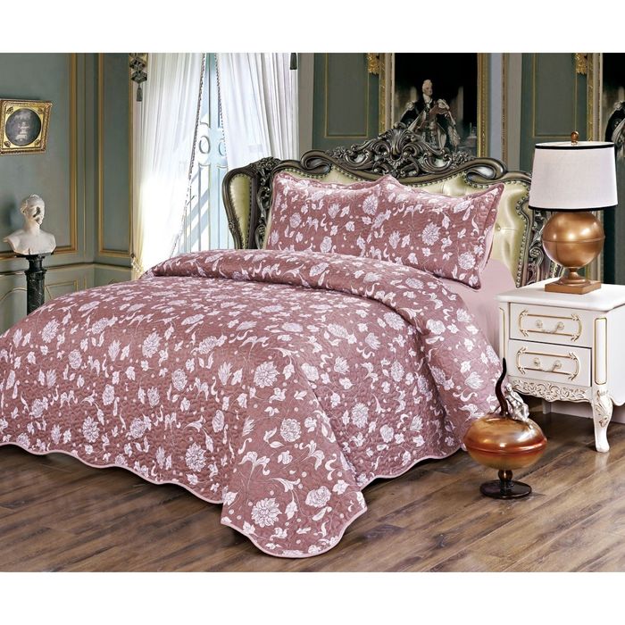 Комплект Menekse: покрывало 230 × 250 см, наволочки 50 × 70 - 2 шт