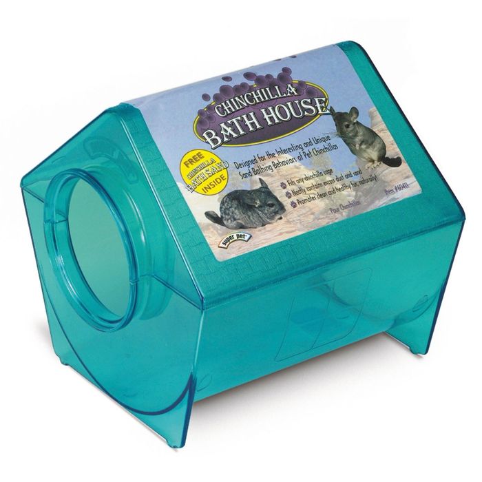 Купалка Super Pet "Дом" пластиковая для шиншилл, 23.5х22.86х21.59 см