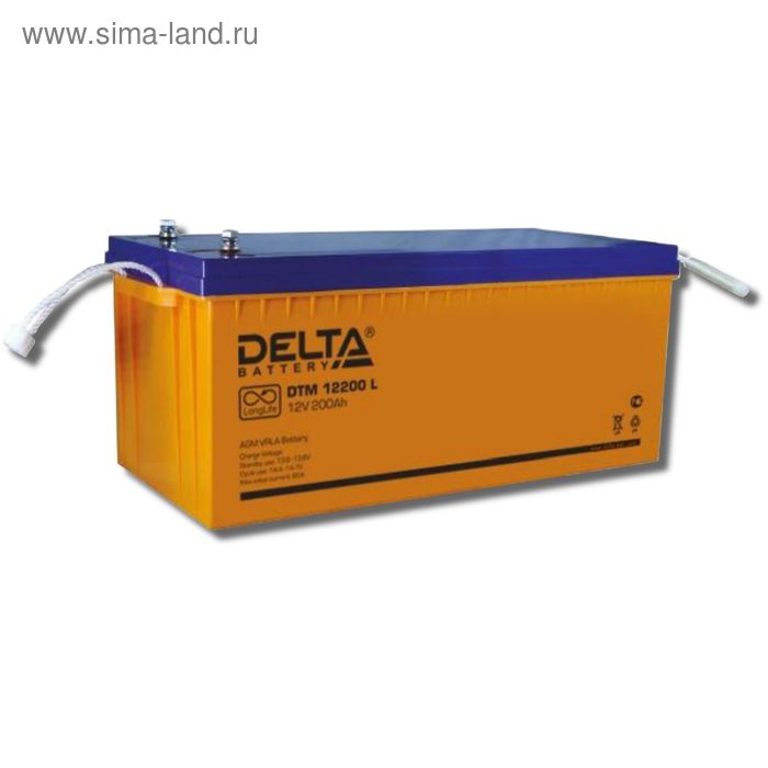 фото Аккумуляторная батарея delta dtm12200 l, 12 в, 200 а/ч