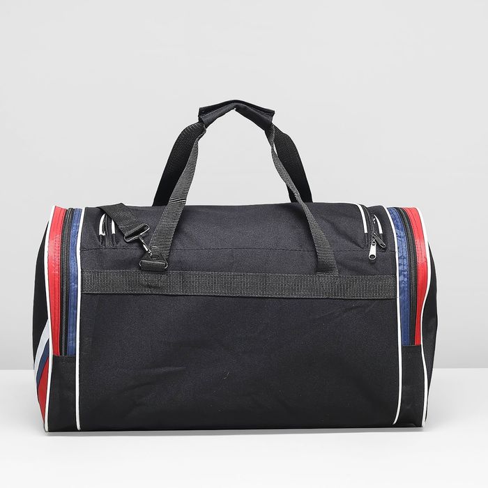 Сумка спортивная на молнии, цвет чёрный