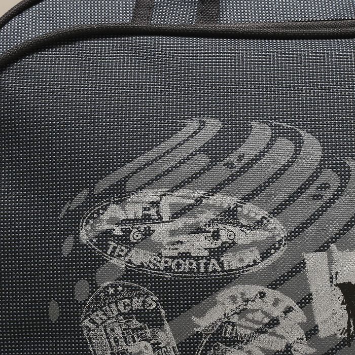 Сумка дорожная на молнии "Саквояж 4", 1 отдел на молнии, наружный карман, цвет серый