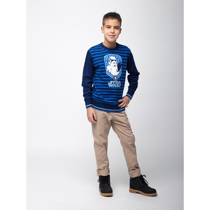 Джемпер для мальчика "Звёздные войны", рост 128 см (68), цвет синий