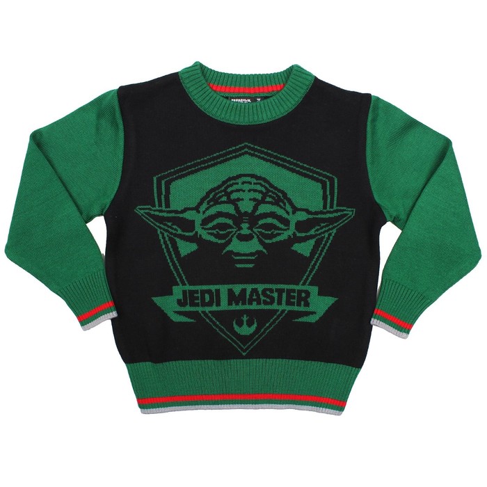 Джемпер для мальчика "Звёздные войны", рост 128 см (68), цвет зелёный/чёрный